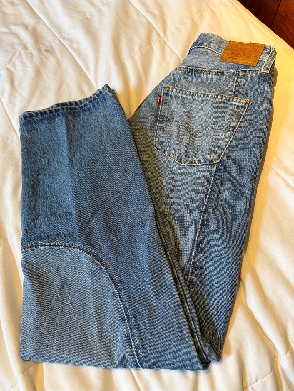 Levi's Women's Medium Blue western chap Jeans